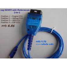 VAG Kkl USB 409 + ECU Scan 2 en 1